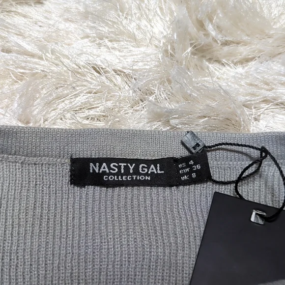 Nasty Gal Weekend Loading Knit Sweater and Joggers Gray Lounge Set 4 - Picture 9 of 14